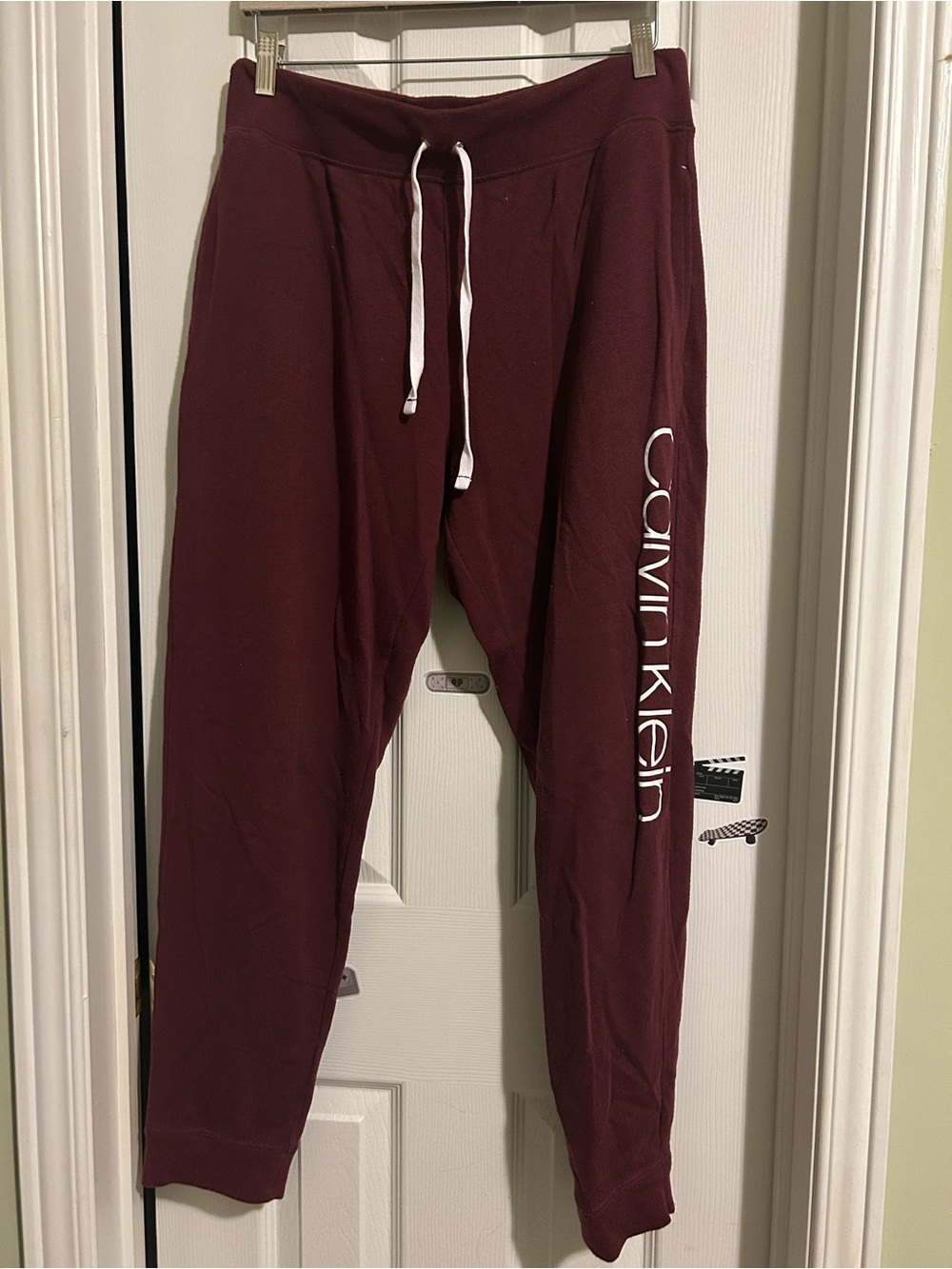 5/$10‼️ Calvin Klein Maroon Jogger Sweatpants